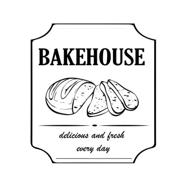 Tabela, logo veya ekmek ve tatlılar fırın dükkanı için ad