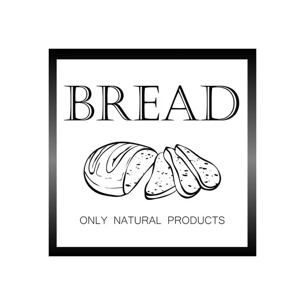 Signboard Logo Name Baking Shop Bread Sweets — Stock Vector