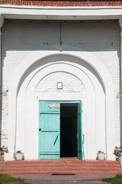 Двери Детали Экстерьера Христианской Православной Церкви — стоковое фото