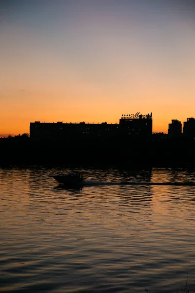 Stadtpromenade Abend Sommer — Stockfoto