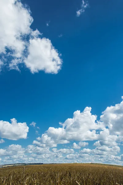 Blue sky with white clouds texture background