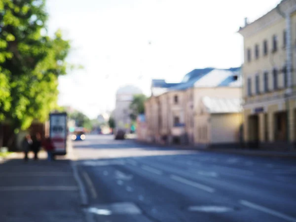 blurred background street in the city, A car on a street,blur vision.