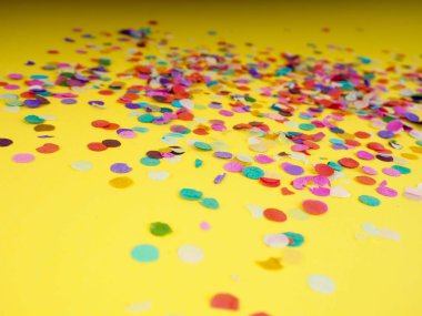 Festival arka plan konfeti, Çerçeve Renkli konfeti yaptı.