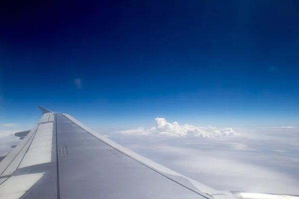 Une Vue Aérienne Depuis Avion Dans Ciel Sur Ciel — Photo