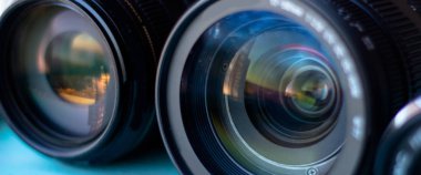 lens dijital kamera, seçici odak, yakın çekim, yansıma ile yan, bokeh