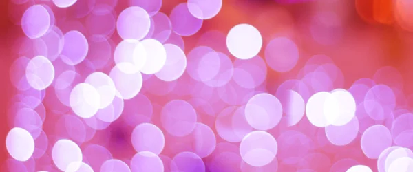 Colorful Lights Red Background Holiday Bokeh Abstract Christmas Background Blur — Stock Photo, Image