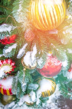 Noel top süsler dekorasyon, Noel topları dalı