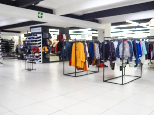 Abstrakta Suddig Bild Klädbutik Ett Köpcentrum Shopping Koncept — Stockfoto