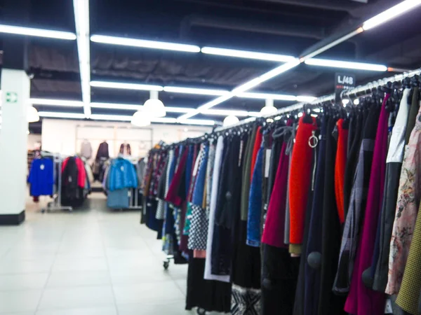 Abstract Blurred Photo Clothing Store Shopping Mall Shopping Concept — Stock Photo, Image