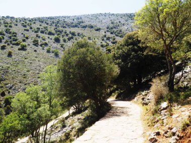 yaz güneşin dağlar, dağlar Yunanistan yolu