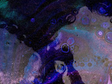 uzak galaksiler, soyut arka plan, yapay alan, mavi bulanıklık