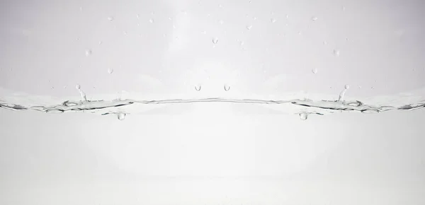 Water Splash or water wave with bubbles of air on the background. simple website banner — Stock Photo, Image