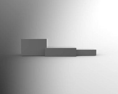 Birinci, ikinci ve üçüncü ödüllü boş kazananlar podyumu