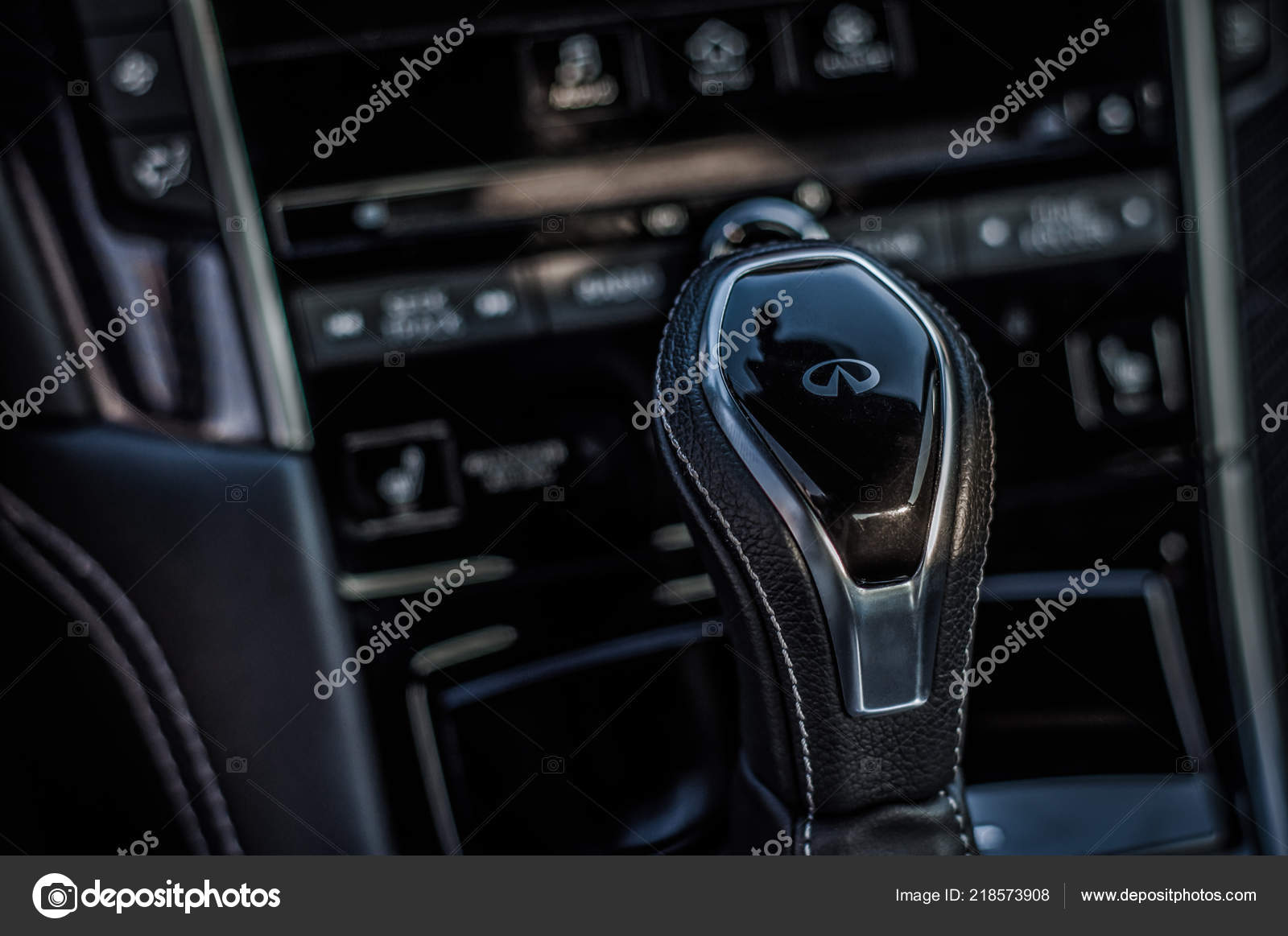 Moscow Russia September 2017 Infiniti Q60 Coupe Car Interior