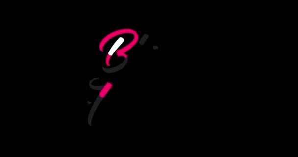 Чорна Ятниця Анімації Анімовані Буквене Позначення Стрічкою Кращий Продаж Року — стокове відео