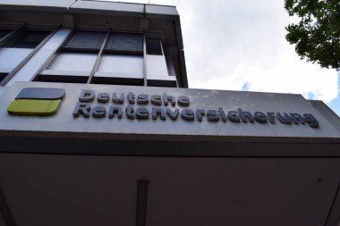 German language sign, Deutsche Rentenversicherung