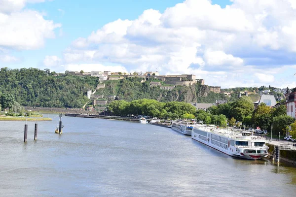 view of the old town of Koblenz, Mosel side