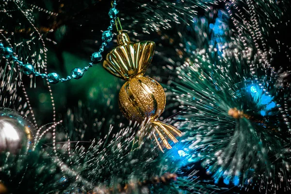 Vánoční Hračky Stromě — Stock fotografie