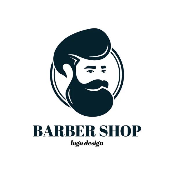 Дизайн логотипа парикмахерской. Вектор — стоковый вектор