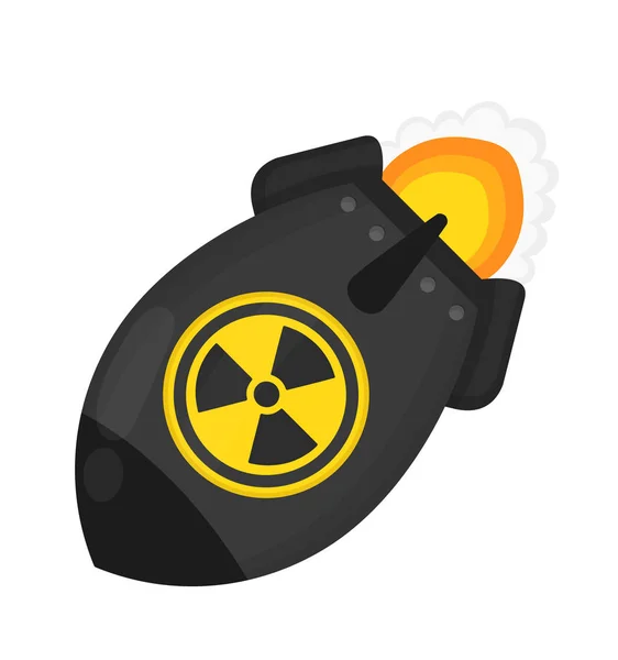 Atomic bomb. Nuclear war concept. Vector — Stock Vector