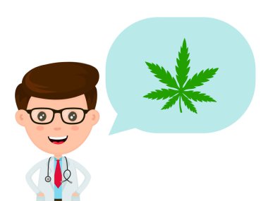 Esrar ile şirin komik gülümseyen doktor