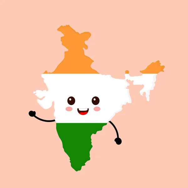 Милий забавні усміхнені щасливі Індії — стоковий вектор