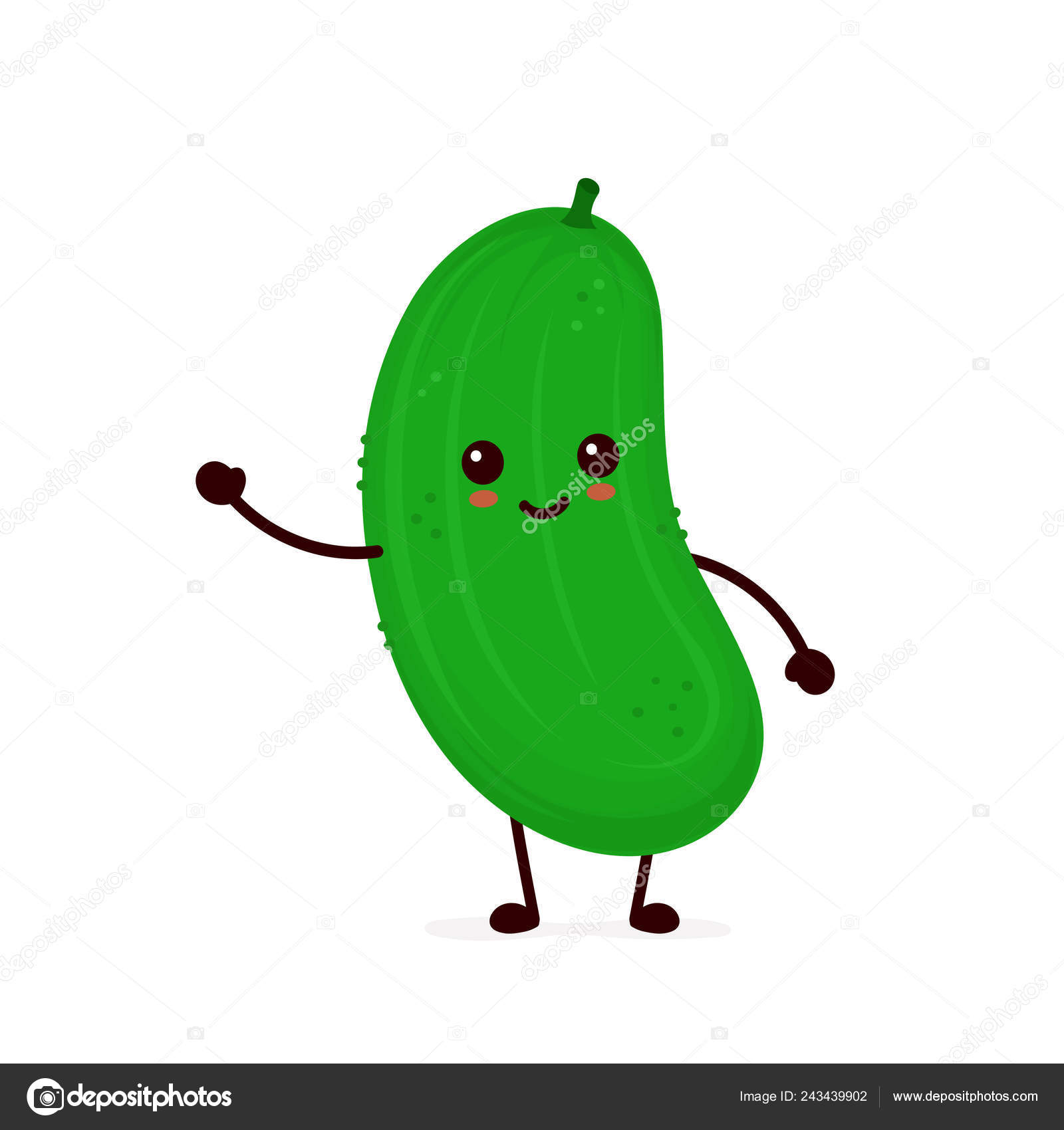 Happy Smilling Cute Cucumber Vector Modern Flat Style Cartoon Character Stock Vector Image by ©Kahovsky #243439902 Happy Smilling Cute Cucumber Vector Modern Flat Style Cartoon Character Stock Vector Image by ©Kahovsky #243439902