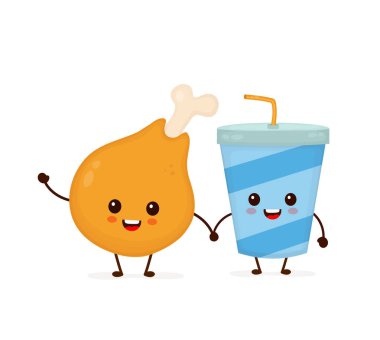 Şirin komik gülen mutlu tavuk budu 