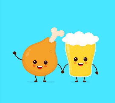 Şirin komik gülen mutlu tavuk budu 