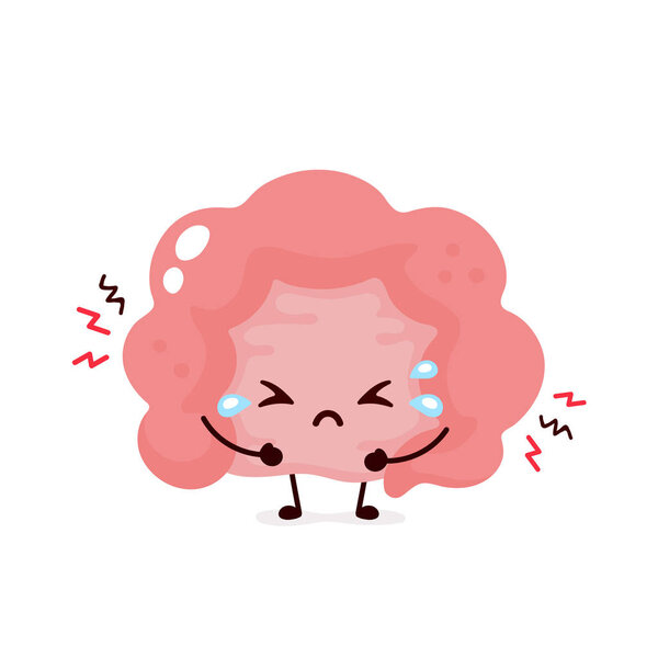 Sad suffering sick cute Intestine