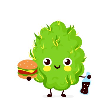 Şirin komik gülümseyen mutlu esrar