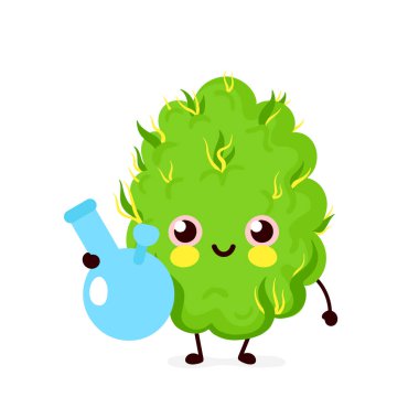 Şirin komik gülümseyen mutlu esrar 