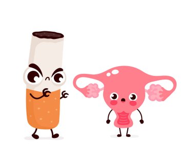 Kızgın korkunç sigara rahim karakteri öldürmek