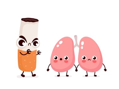 Kızgın korkunç sigara öldürmek akciğerler karakter