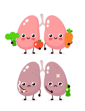 Happy brokoli ile sağlıklı gülümseyen şirin