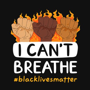 Siyahların Yaşamı Önemli Protesto pankartı