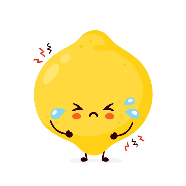可爱的可笑的柠檬果.B.病媒 — 图库矢量图片