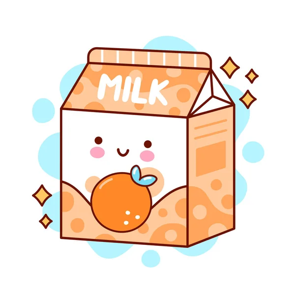 행복 한 맛나는 우유 — 스톡 벡터