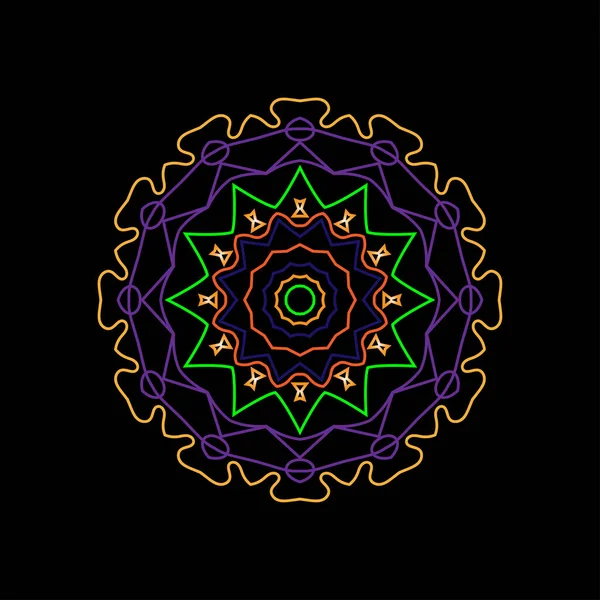 Bir mandala vektör illüstrasyonu