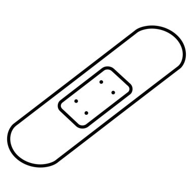 Basit Taslak Yara Bandajı İlk Yardım İllüstrasyonuName