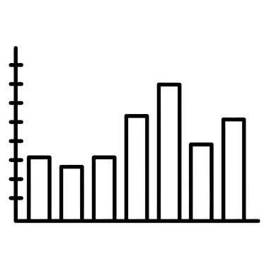 Ekonomik İstatistikleri Temsil Eden Minimalist Taslak İş Çubuğu Çizelgesi
