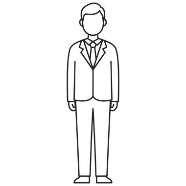Basit Özet: Takım Elbiseli İş Adamı Çizimi
