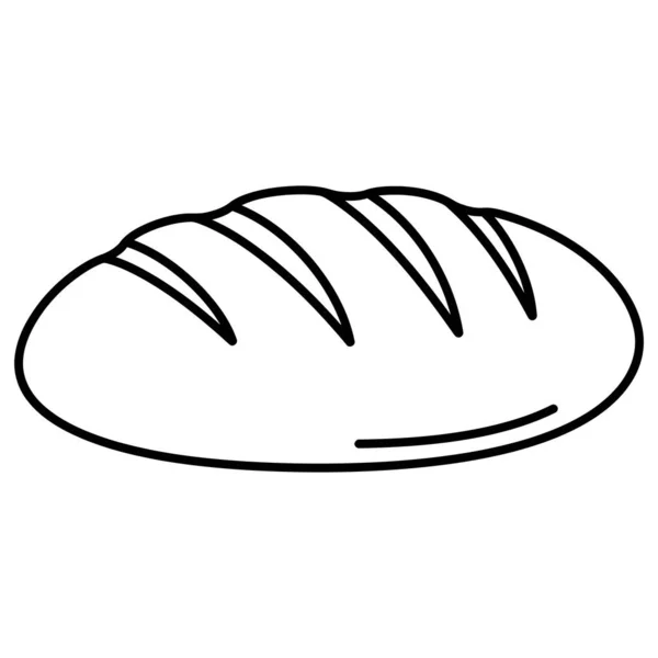 Basit Ana Hattı Ekmek Çizgisi Çizim Gıda Elementi