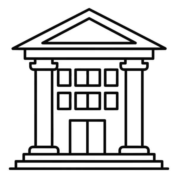 Minimalist Tasarımcı Adliye Binası Mimari Simge Sembol Tasarımı