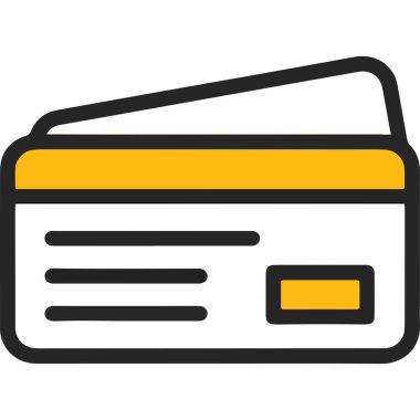 Modern Taslak Kredi Kartı Ödeme Yöntemi Aktarım Finansal Simgesi