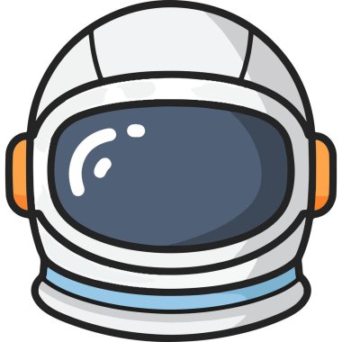 Uzay Keşfi İçin Basit Çizgi Film Astronot Miğferi ResimleriName