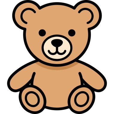 Basit Çizgi Film Biçimi Oyuncak Oyuncak Çizim Tasarımı