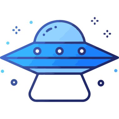 Işık Tasarımlı Modern Minimalist Uçan Daire Uzay Gemisi Taşıma Simgesi