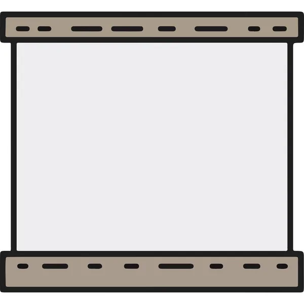 Beyaz Arkaplanda Basit Boş Çerçeve Dekorasyonu