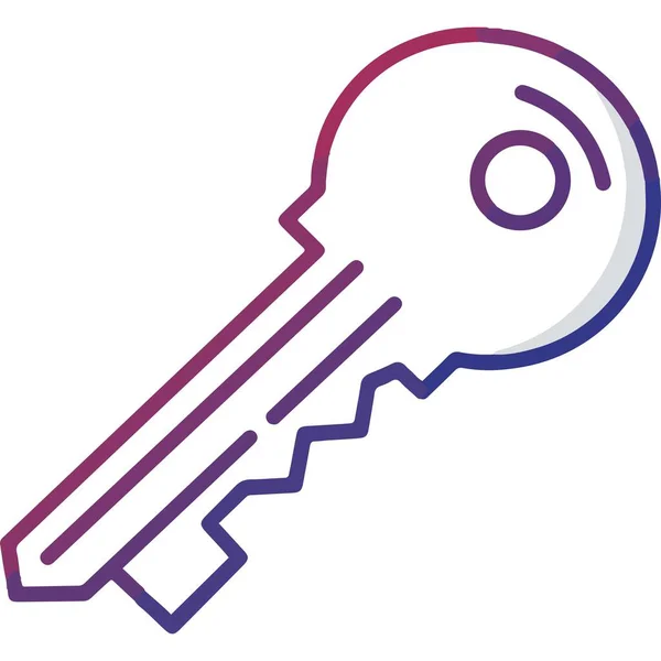 Gradyan Ana Hattı Modern Güvenlik Giriş ve Koruma İçin Anahtar Nesne